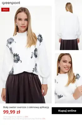 Greenpoint - gazetka promocyjna Stylowe swetry w SUPER cenach! od środy 07.01  - strona 10