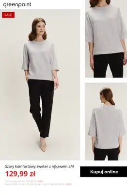 Greenpoint - gazetka promocyjna Stylowe swetry w SUPER cenach! od środy 07.01  - strona 13