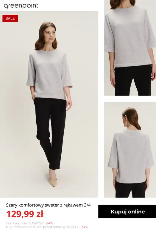 Greenpoint - gazetka promocyjna Stylowe swetry w SUPER cenach! od środy 07.01  - strona 13