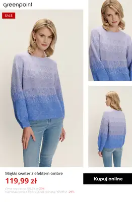 Greenpoint - gazetka promocyjna Stylowe swetry w SUPER cenach! od środy 07.01  - strona 6