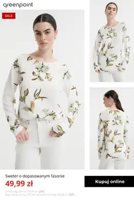 Greenpoint - gazetka promocyjna Stylowe swetry w SUPER cenach! od środy 07.01  - strona 14