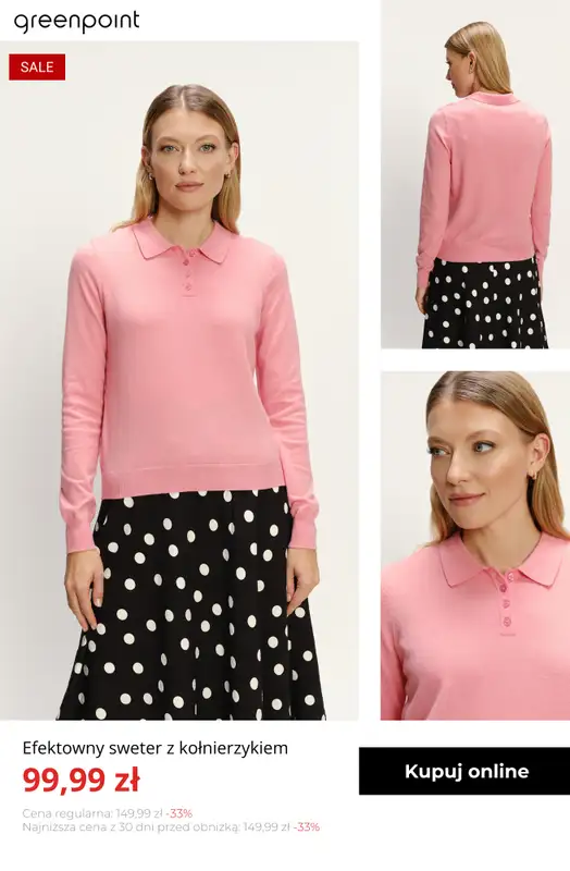 Greenpoint - gazetka promocyjna Stylowe swetry w SUPER cenach! od środy 07.01  - strona 4