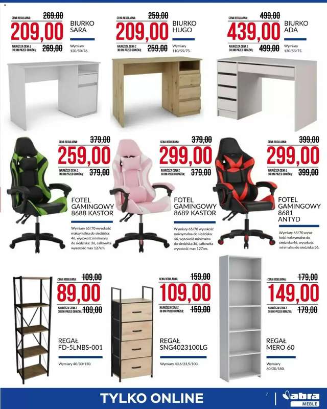 Abra Meble - gazetka promocyjna Niepowtarzalna oferta od środy 07.01 do soboty 31.01 - strona 7