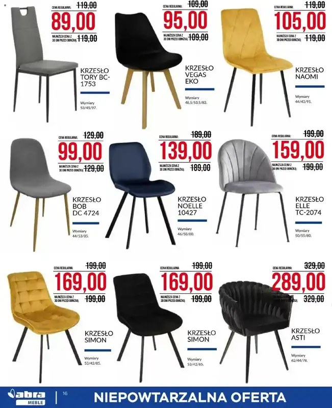 Abra Meble - gazetka promocyjna Niepowtarzalna oferta od środy 07.01 do soboty 31.01 - strona 16