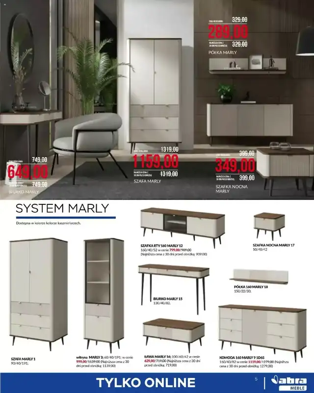 Abra Meble - gazetka promocyjna Niepowtarzalna oferta od środy 07.01 do soboty 31.01 - strona 5