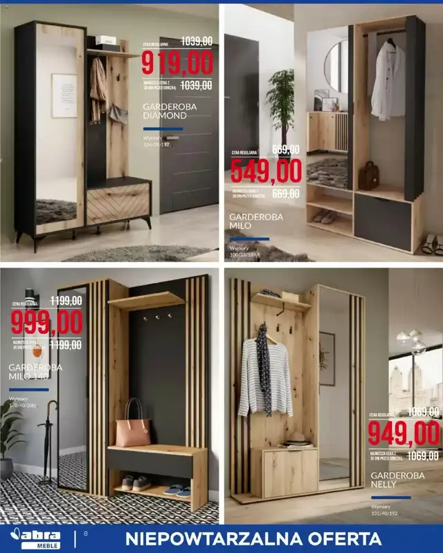 Abra Meble - gazetka promocyjna Niepowtarzalna oferta od środy 07.01 do soboty 31.01 - strona 8