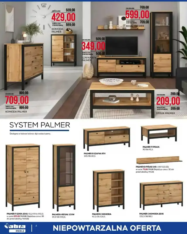Abra Meble - gazetka promocyjna Niepowtarzalna oferta od środy 07.01 do soboty 31.01 - strona 4