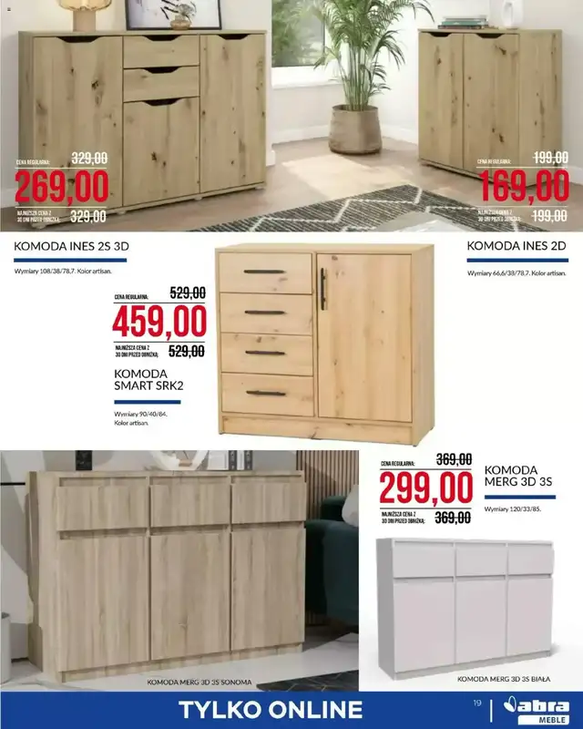 Abra Meble - gazetka promocyjna Niepowtarzalna oferta od środy 07.01 do soboty 31.01 - strona 19