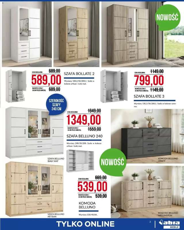 Abra Meble - gazetka promocyjna Niepowtarzalna oferta od środy 07.01 do soboty 31.01 - strona 3