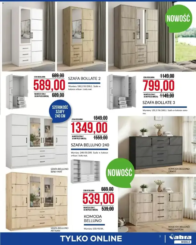 Abra Meble - gazetka promocyjna Niepowtarzalna oferta od środy 07.01 do soboty 31.01 - strona 3