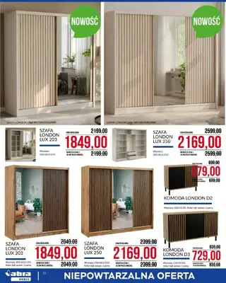 Abra Meble - gazetka promocyjna Niepowtarzalna oferta od środy 07.01 do soboty 31.01 - strona 10