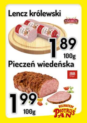 Delikatesy Piotruś Pan - gazetka promocyjna Plakaty promocyjne od środy 07.01 do środy 14.01