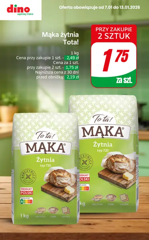 Dino - gazetka promocyjna OKAZJE na zdrowy start! od czwartku 08.01 do wtorku 13.01 - strona 8