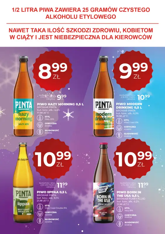 Duży Ben - gazetka promocyjna Gazetka piwna od czwartku 08.01 do środy 21.01 - strona 12