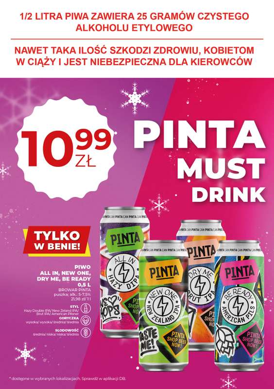 Duży Ben - gazetka promocyjna Gazetka piwna od czwartku 08.01 do środy 21.01 - strona 14