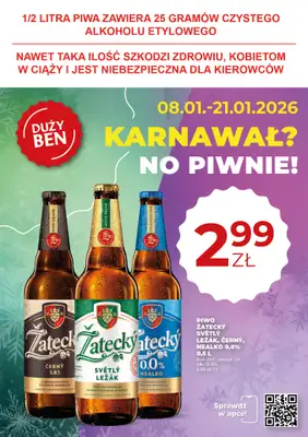 Duży Ben - gazetka promocyjna Gazetka piwna od czwartku 08.01 do środy 21.01