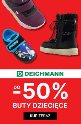 Deichmann - gazetka promocyjna Do -50% na buty dziecięce od środy 07.01 