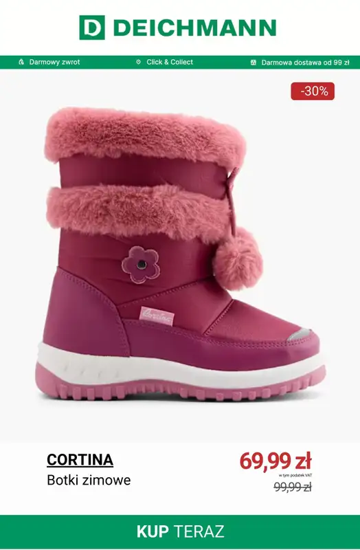 Deichmann - gazetka promocyjna Do -50% na buty dziecięce   - strona 2