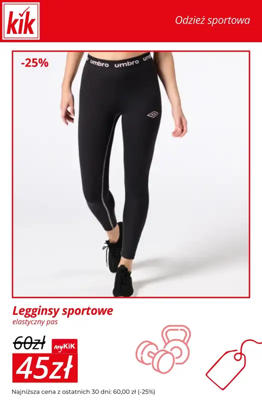 KiK - gazetka promocyjna Odzież sportowa już od 10 zł – sprawdź okazje od środy 07.01  - strona 9