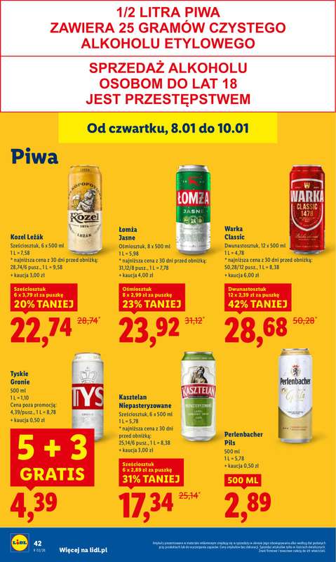 Lidl - gazetka promocyjna Oferta od czwartku od czwartku 08.01 do soboty 10.01 - strona 44