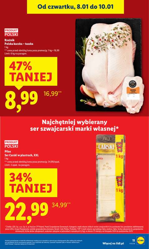 Lidl - gazetka promocyjna Oferta od czwartku od czwartku 08.01 do soboty 10.01 - strona 11