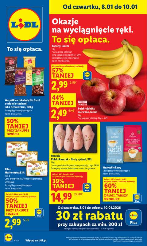 Lidl - gazetka promocyjna Oferta od czwartku od czwartku 08.01 do soboty 10.01