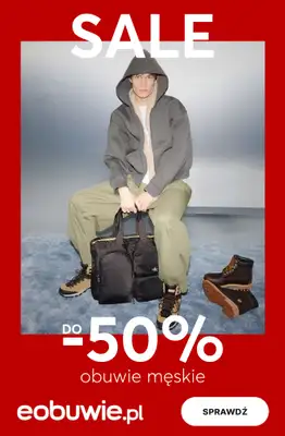 eobuwie.pl - gazetka promocyjna Buty męskie do -50% od środy 07.01 do niedzieli 18.01