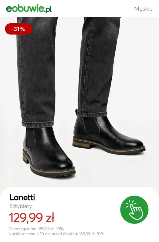 eobuwie.pl - gazetka promocyjna Buty męskie do -50% od środy 07.01 do niedzieli 18.01 - strona 4