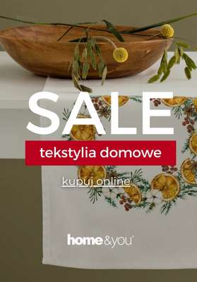home&you - gazetka promocyjna SALE: tekstylia sypialniane od środy 07.01 do środy 14.01