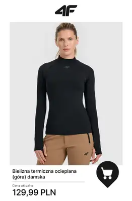 4F - gazetka promocyjna Bielizna termiczna – ciepła baza na chłodne dni od środy 07.01  - strona 4