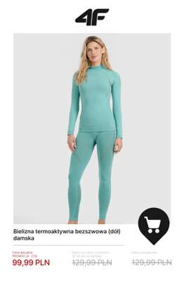 4F - gazetka promocyjna Bielizna termiczna – ciepła baza na chłodne dni od środy 07.01  - strona 15
