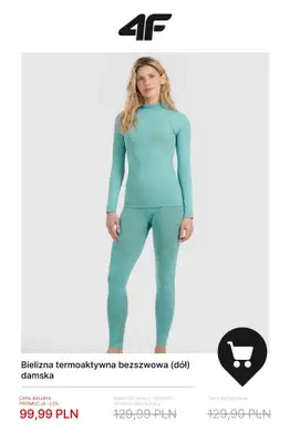 4F - gazetka promocyjna Bielizna termiczna – ciepła baza na chłodne dni od środy 07.01  - strona 15