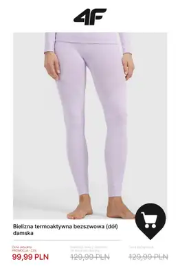 4F - gazetka promocyjna Bielizna termiczna – ciepła baza na chłodne dni od środy 07.01  - strona 3