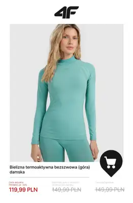 4F - gazetka promocyjna Bielizna termiczna – ciepła baza na chłodne dni od środy 07.01  - strona 14
