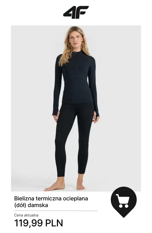 4F - gazetka promocyjna Bielizna termiczna – ciepła baza na chłodne dni od środy 07.01  - strona 5