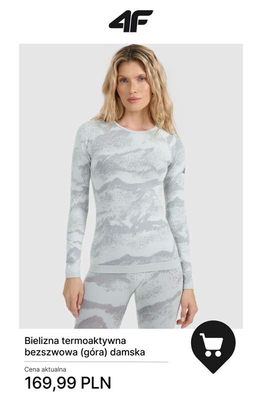 4F - gazetka promocyjna Bielizna termiczna – ciepła baza na chłodne dni od środy 07.01  - strona 10