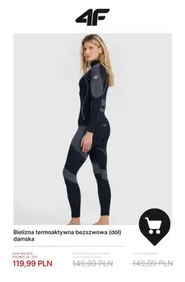 4F - gazetka promocyjna Bielizna termiczna – ciepła baza na chłodne dni od środy 07.01  - strona 7