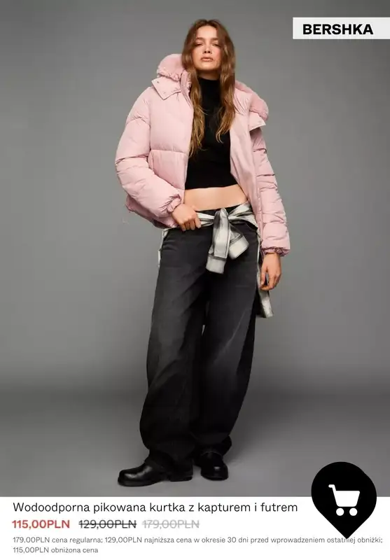Bershka - gazetka promocyjna Płaszcze i kurtki w PROMOCYJNYCH cenach od środy 07.01  - strona 4
