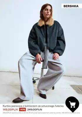 Bershka - gazetka promocyjna Płaszcze i kurtki w PROMOCYJNYCH cenach od środy 07.01  - strona 9