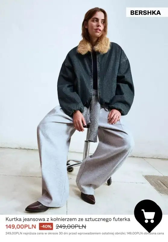 Bershka - gazetka promocyjna Płaszcze i kurtki w PROMOCYJNYCH cenach od środy 07.01  - strona 9