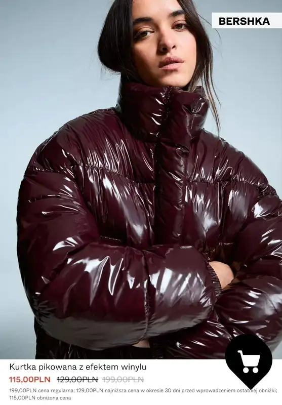 Bershka - gazetka promocyjna Płaszcze i kurtki w PROMOCYJNYCH cenach   - strona 3