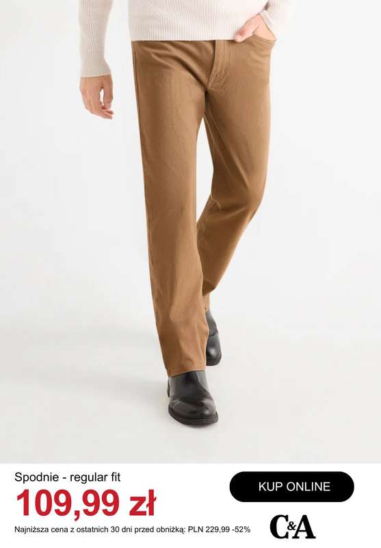 C&A - gazetka promocyjna Do -50% na odzież męską od środy 07.01  - strona 11