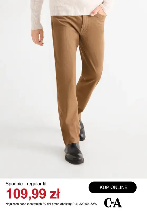 C&A - gazetka promocyjna Do -50% na odzież męską od środy 07.01  - strona 11