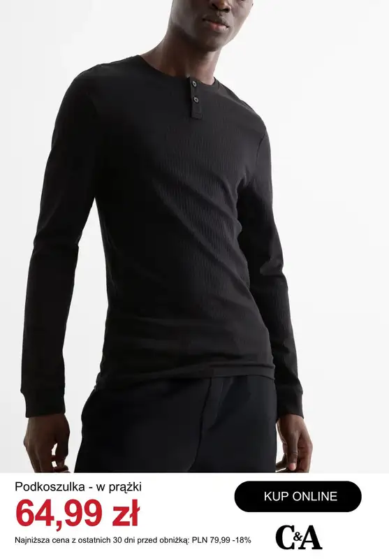 C&A - gazetka promocyjna Do -50% na odzież męską od środy 07.01  - strona 4