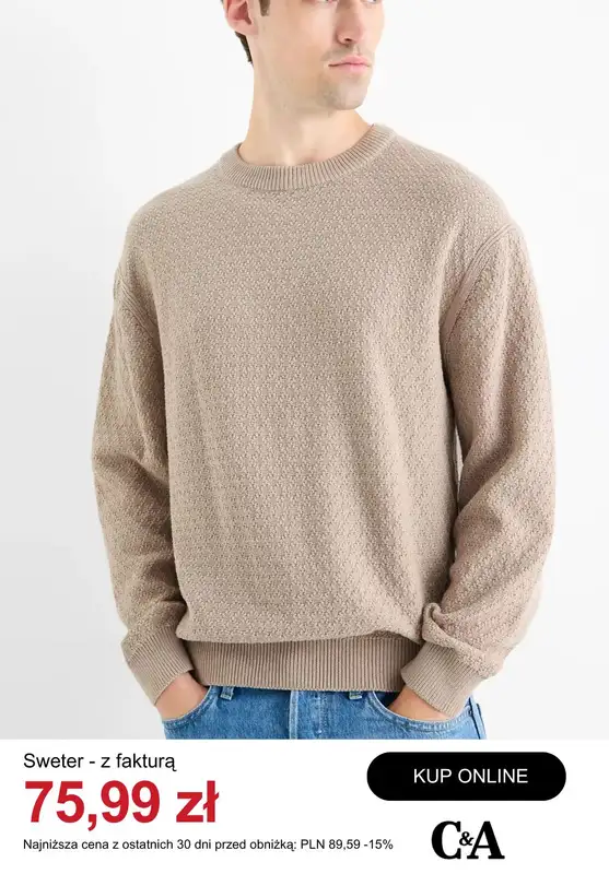 C&A - gazetka promocyjna Do -50% na odzież męską   - strona 3