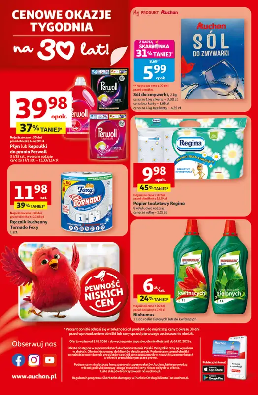 Auchan - gazetka promocyjna Gazetka 30 Lat Supermarket Auchan od czwartku 08.01 do środy 14.01 - strona 8