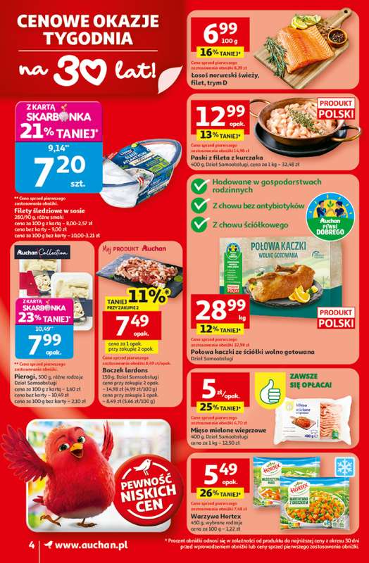 Auchan - gazetka promocyjna Gazetka 30 Lat Supermarket Auchan od czwartku 08.01 do środy 14.01 - strona 4