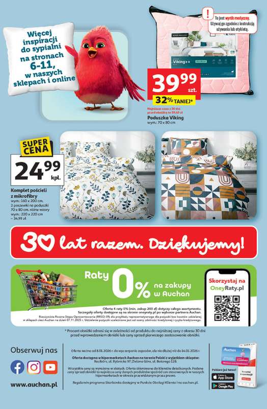 Auchan - gazetka promocyjna Gazetka 30 Lat Hipermarket Auchan od czwartku 08.01 do środy 14.01 - strona 45