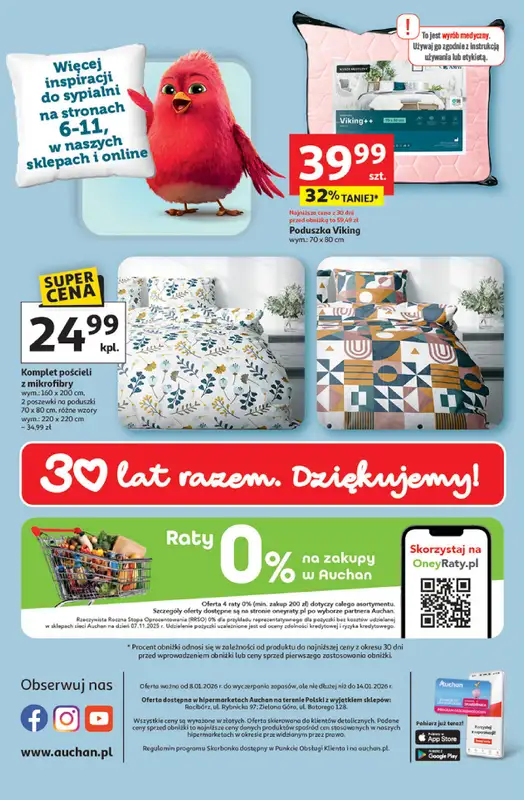 Auchan - gazetka promocyjna Gazetka 30 Lat Hipermarket Auchan od czwartku 08.01 do środy 14.01 - strona 45