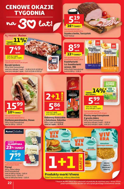 Auchan - gazetka promocyjna Gazetka 30 Lat Hipermarket Auchan od czwartku 08.01 do środy 14.01 - strona 22